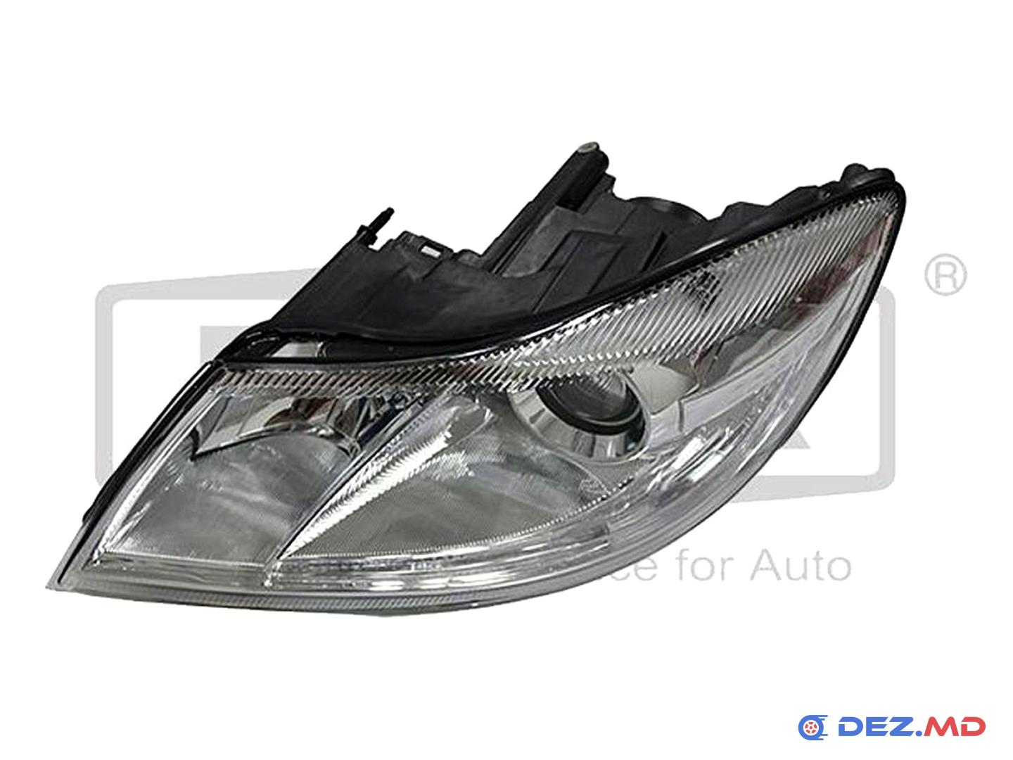 Основная фара левая Skoda Octavia II 04-13 Front Left [with motor] | DPA, новая
