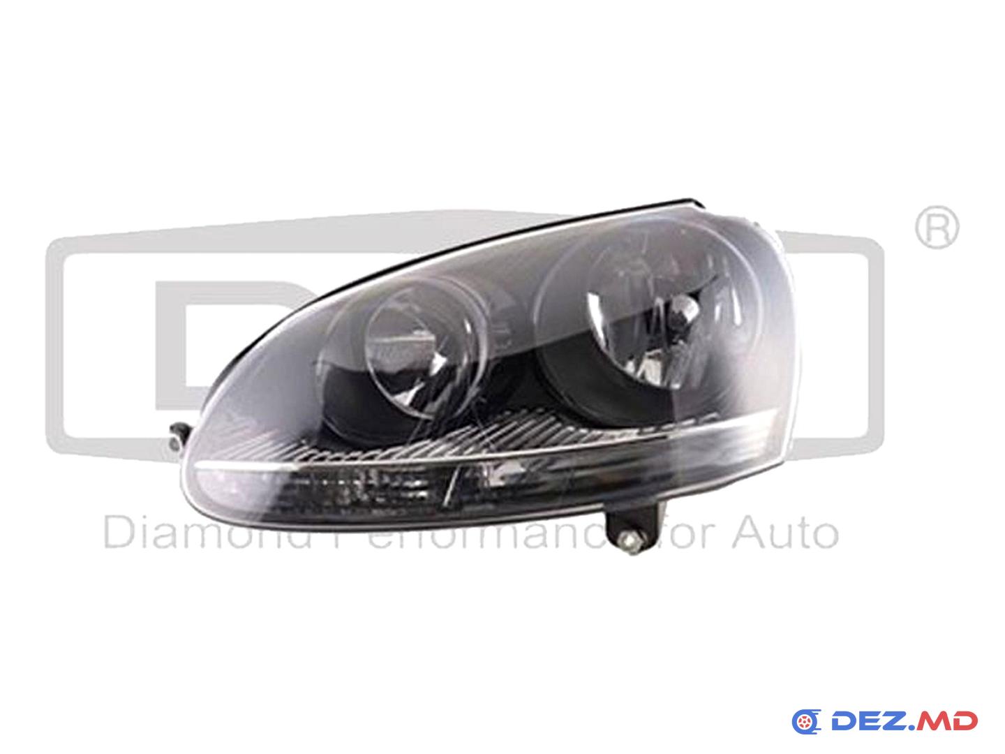 Основная фара левая VW Golf V 03-08 Front Left [white frame+with motor+with bulb] | DPA, новая