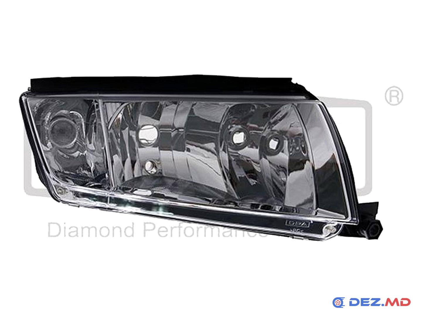 Основная фара правая Skoda Fabia I 99-07 Front right [silver frame] | DPA, новая