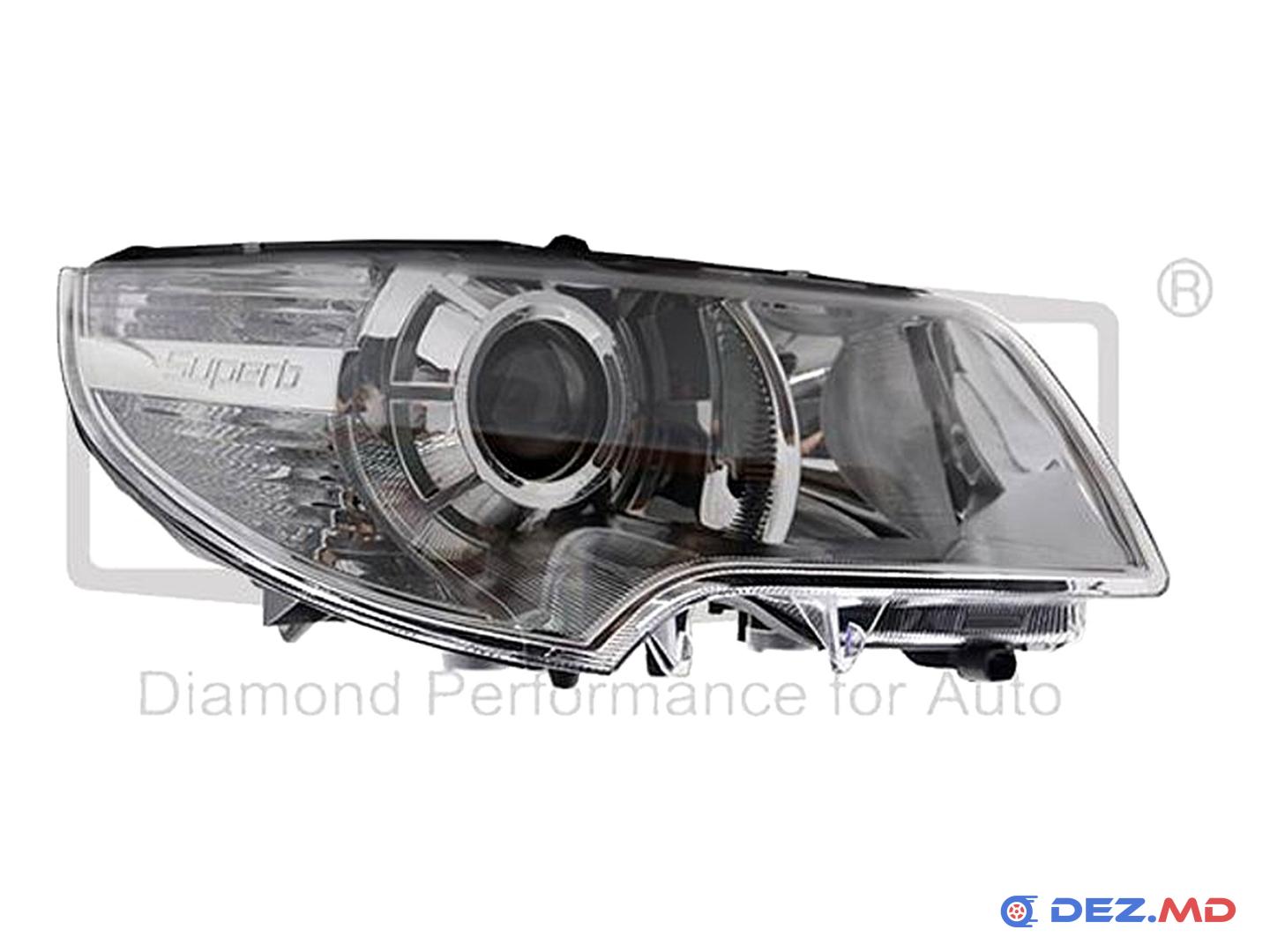 Основная фара правая Skoda Superb II 08-15 Front Right [halogen] | DPA, новая