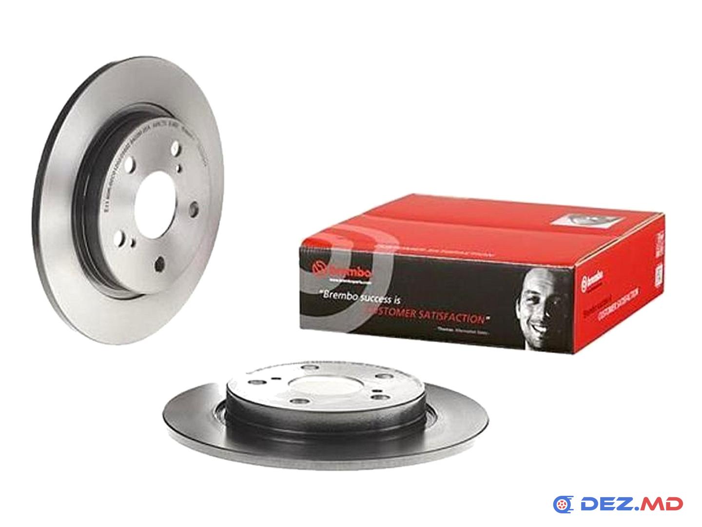 Тормозной диск задний Toyota Auris 07- 270x10 | BREMBO, новый