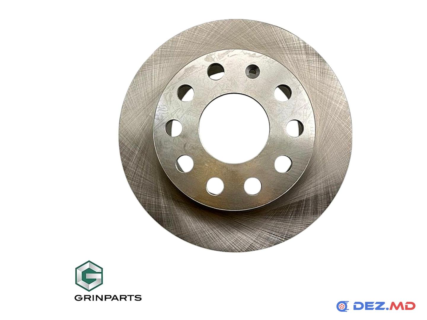 Тормозной диск задний Skoda Octavia 1.5 TSI/1.6 TDI 17- 253x10 | GRINPARTS, новый