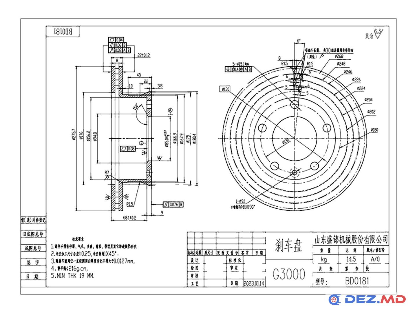 Тормозной диск передний Mercedes Sprinter (B901,902,903,904) 96-06 (B909) 13- VW LT 96-06 276x22 Ventil | FREMAX, новый