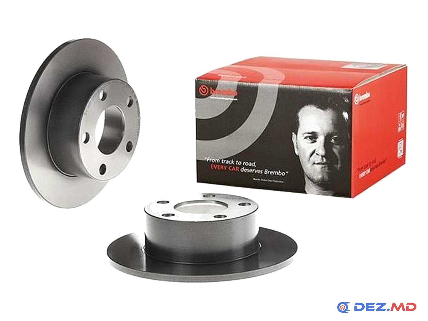 Тормозной диск задний Audi A6 -05, Skoda Superb I -08, VW Passat B5 -05 245x10 | BREMBO, новый