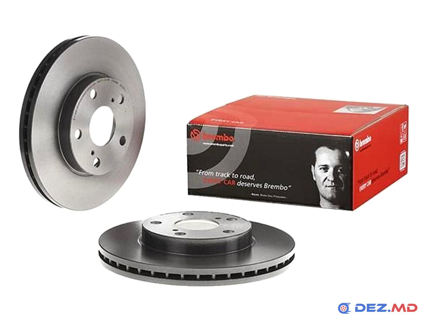 Тормозной диск передний Toyota Corolla 1.4D-4D 04- 273x26 | BREMBO, новый