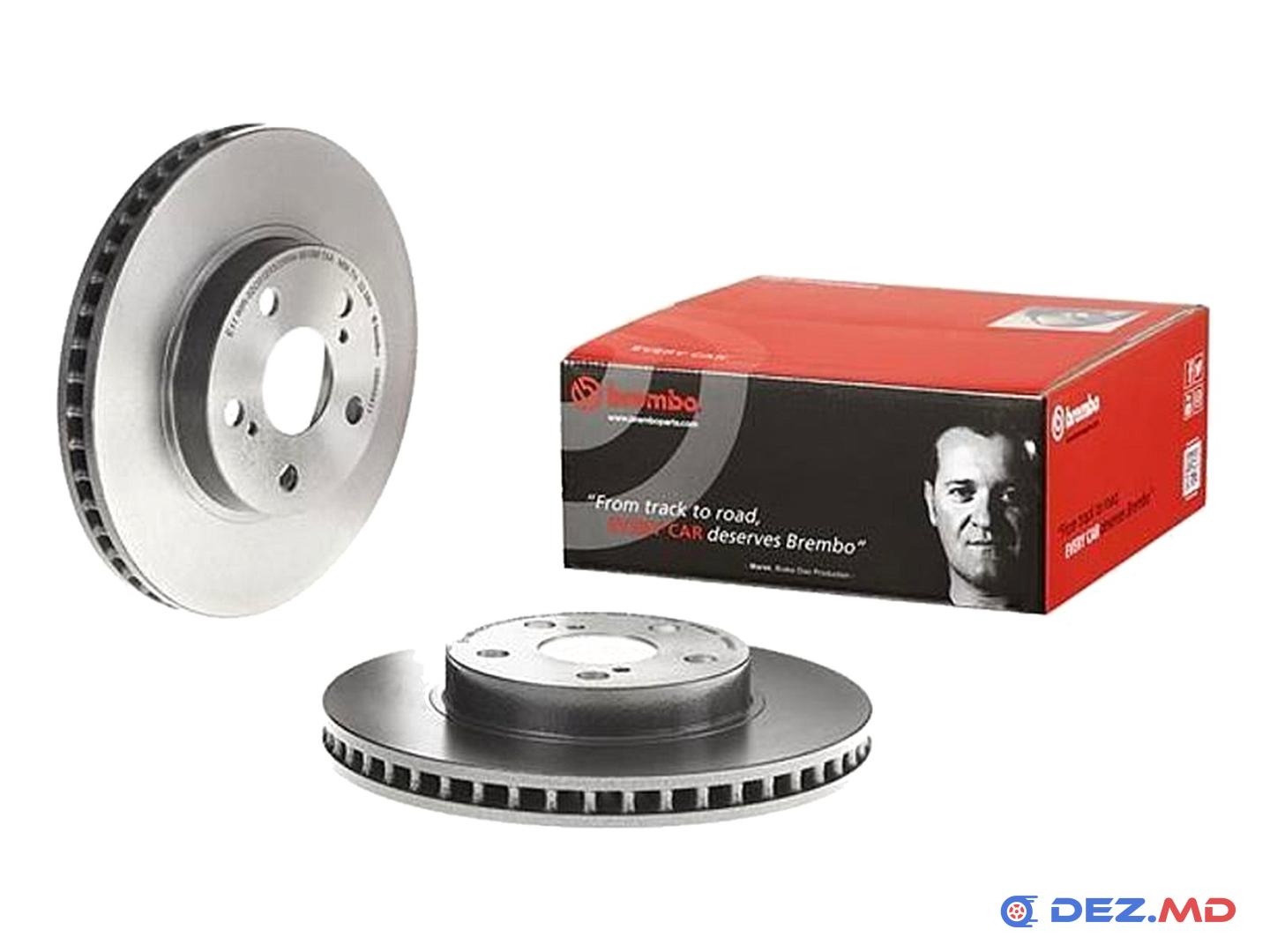 Тормозной диск передний Toyota Prius 08- 255x25 Ventil | BREMBO, новый