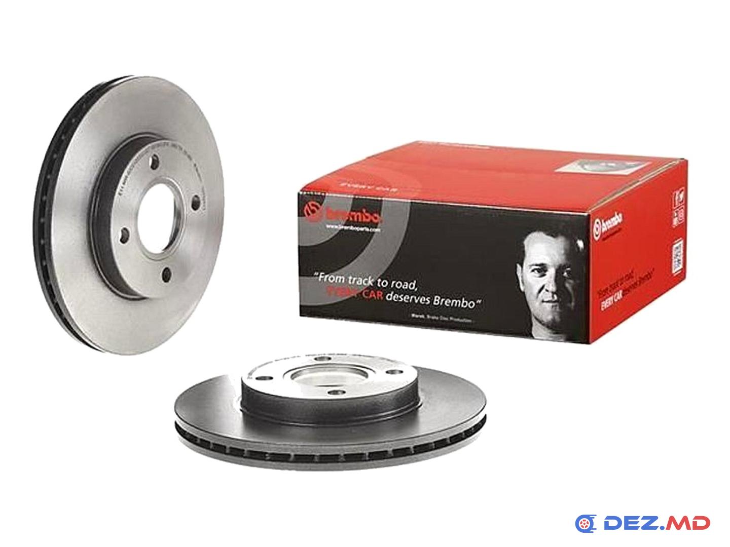 Тормозной диск передний Ford Fiesta 95-02 Ventil. 258x22 | BREMBO, новый