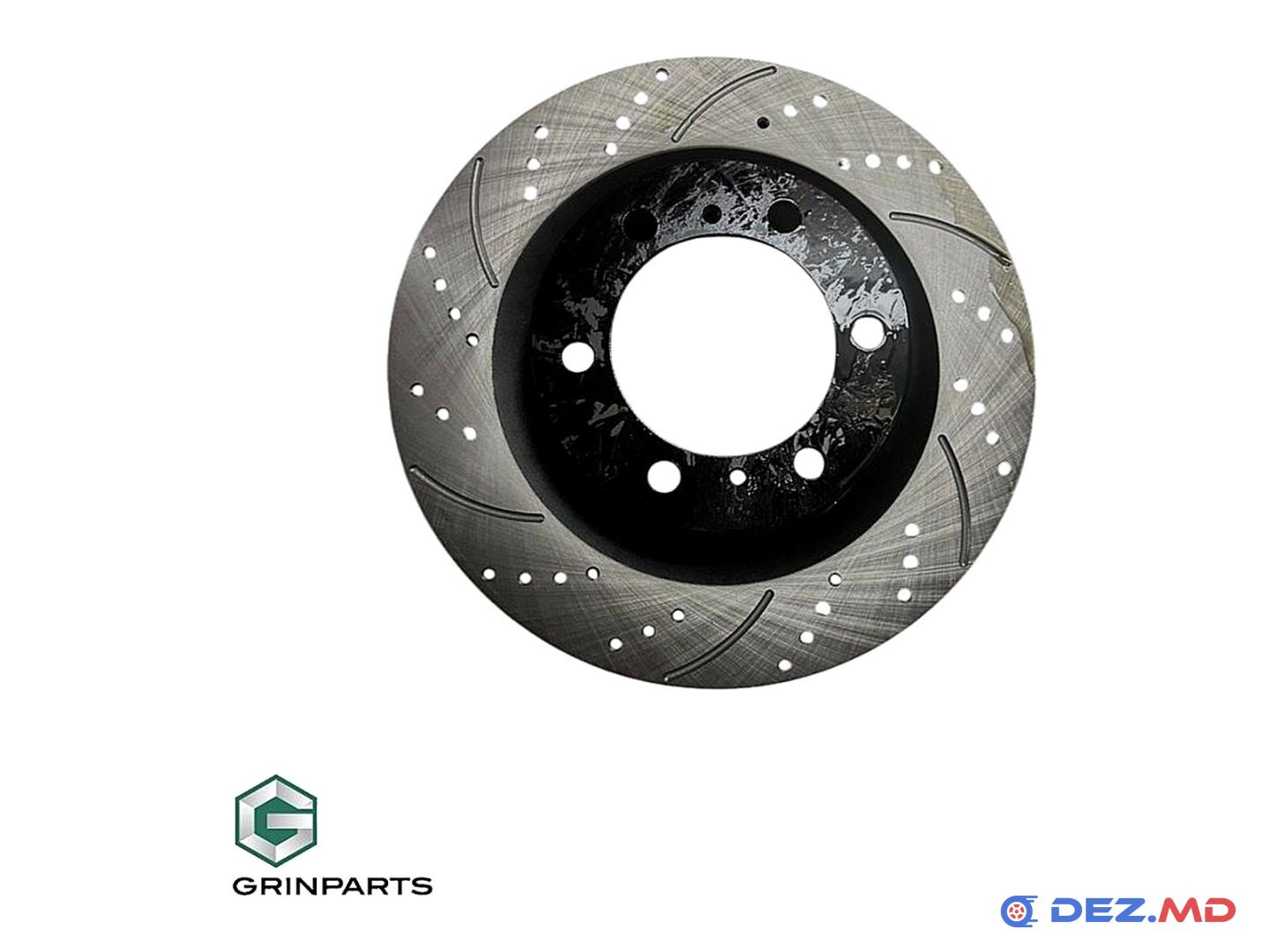 Тормозной диск передний Toyota Land Cruiser Prado 10- Left 338x32 +30% BRAKES PERFORMANCE | GRINPARTS, новый