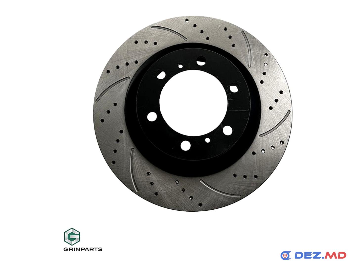 Тормозной диск передний Toyota Land Cruiser Prado 10- Right 338x32 +30% BRAKES PERFORMANCE | GRINPARTS, новый