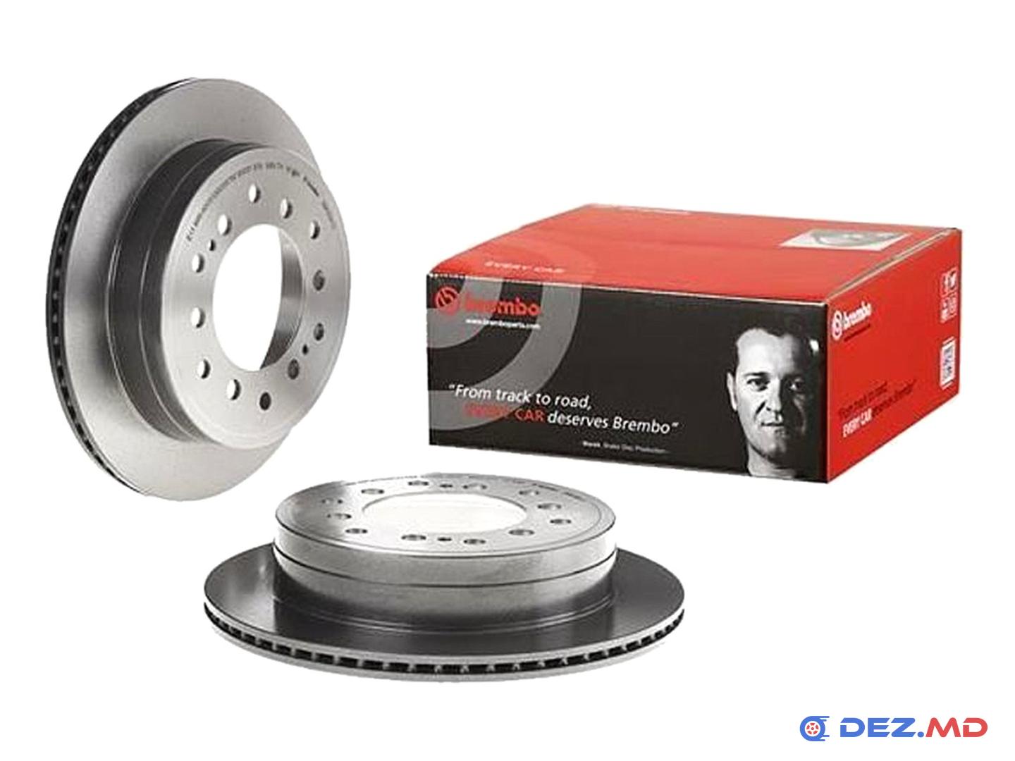 Тормозной диск задний Toyota Land Cruiser 90/120/150 95- 312x18 | BREMBO, новый
