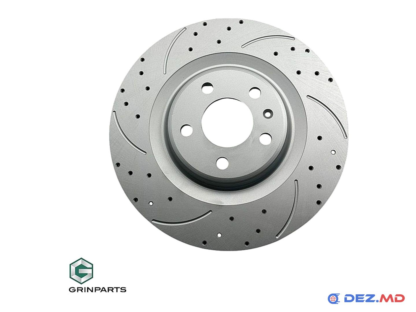 Тормозной диск задний Audi A4-A8 1.8TFSI-3.0TDI 08- Left 330x22 +30% BRAKES PERFORMANCE | GRINPARTS, новый