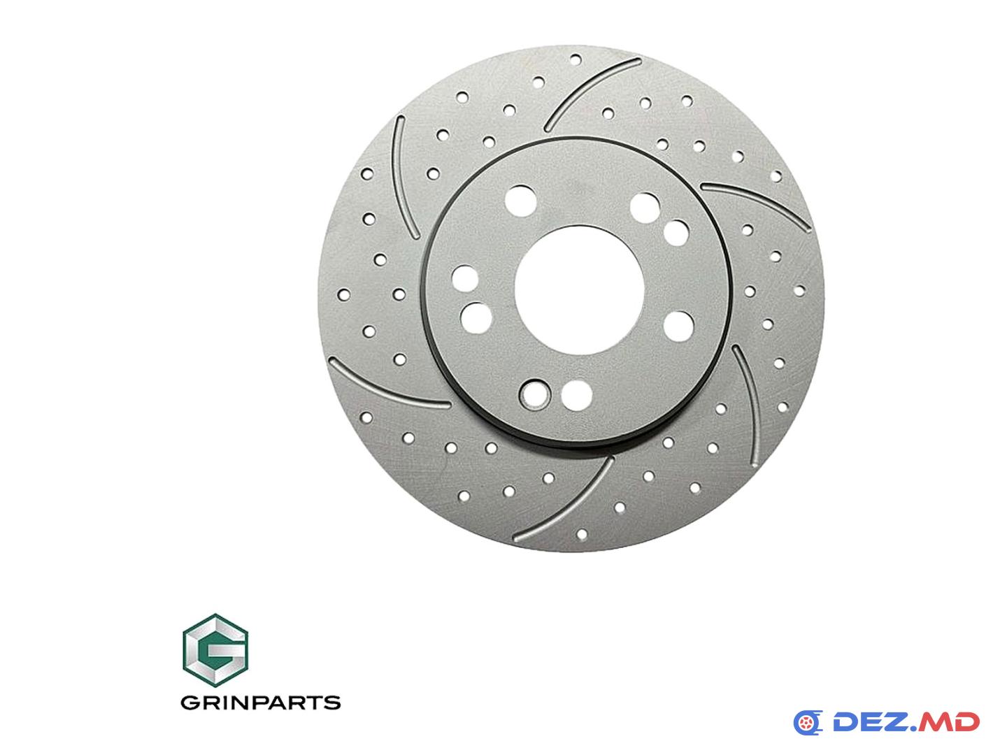 Тормозной диск передний Mercedes W124; Left ventil. 284x22 +30% BRAKES PERFORMANCE | GRINPARTS, новый