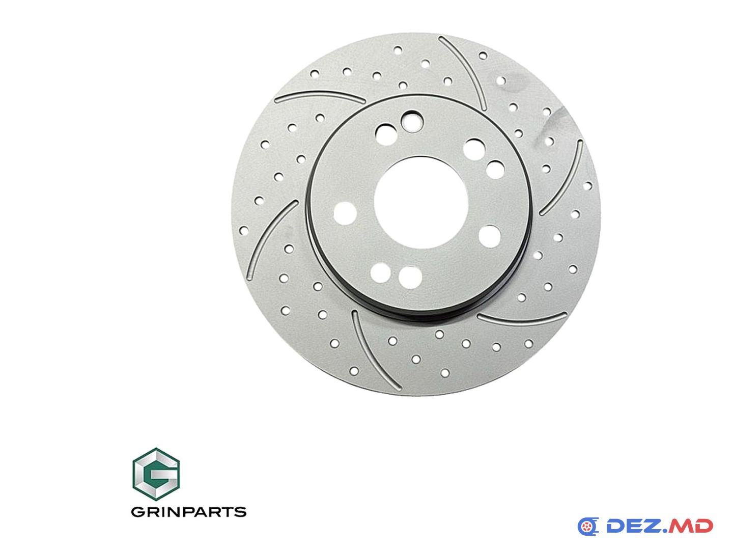 Тормозной диск передний Mercedes W124; Right ventil. 284x22 +30% BRAKES PERFORMANCE | GRINPARTS, новый