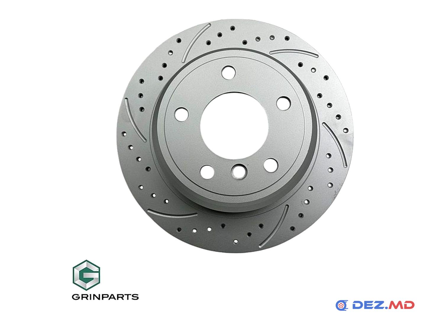 Тормозной диск задний BMW E39 520i-523i 95- Left 298x10 +30% BRAKES PERFORMANCE | GRINPARTS, новый