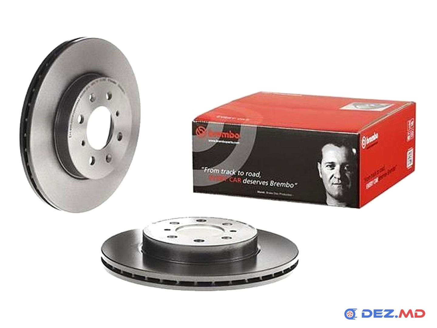 Тормозной диск передний Honda Civic IV-VII 1.6 87-05 Jazz 08- 262x21 | BREMBO, новый