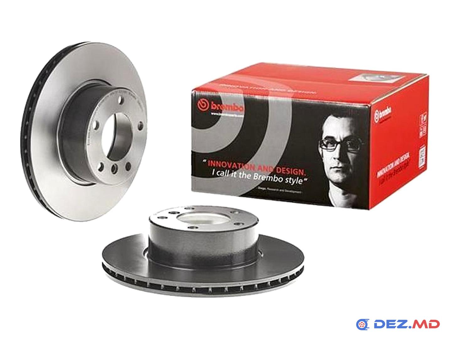 Тормозной диск передний BMW E39 95-04 Ventil. 296x22 | BREMBO, новый