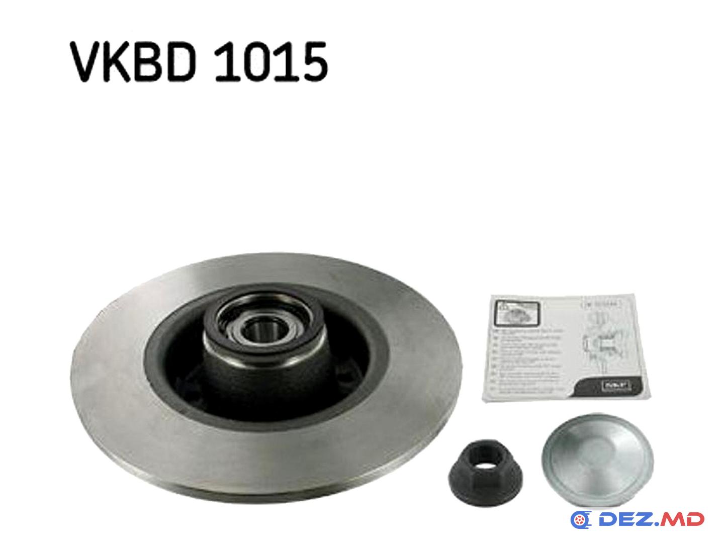 Тормозной диск задний Renault Clio III 05- ; Megane II 02- с подшипником 25x55x45 | SKF, новый