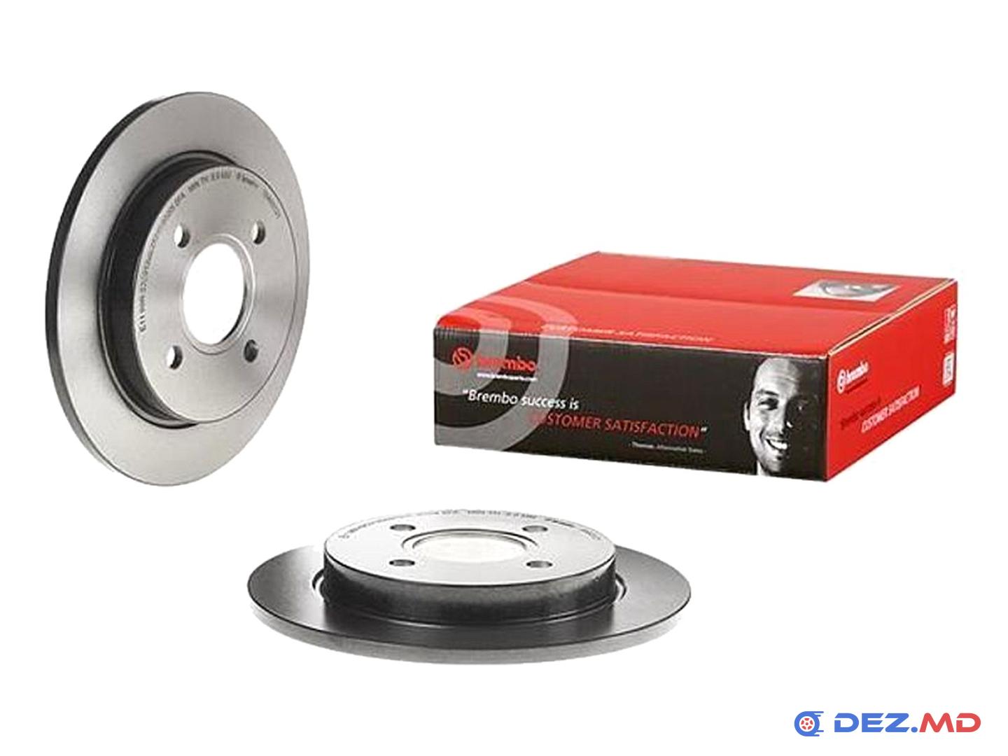 Тормозной диск задний Ford Focus 1.4-2.0 98-04 253x10 | BREMBO, новый