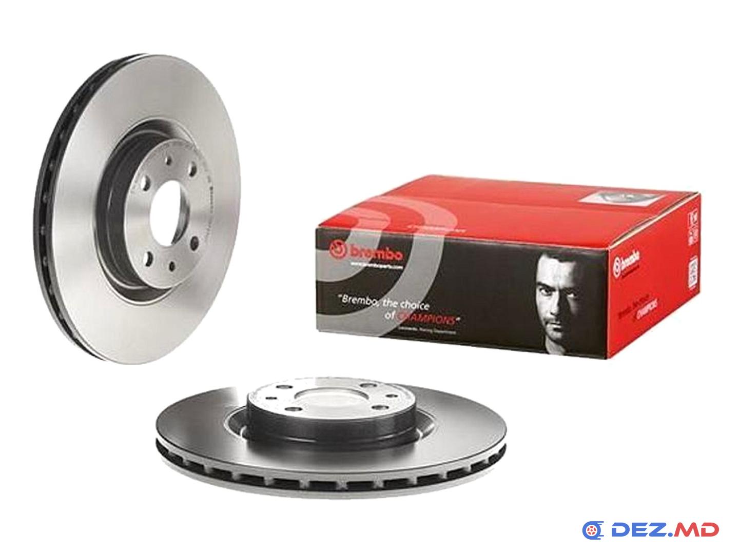 Тормозной диск передний Fiat Doblo 1.4-1.9 01- 284x22 | BREMBO, новый