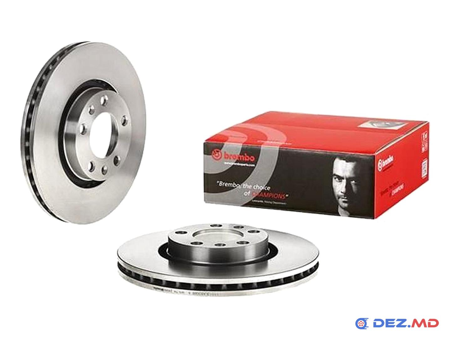 Тормозной диск передний Peugeot 407/607 00- 283x26 Ventil | BREMBO, новый