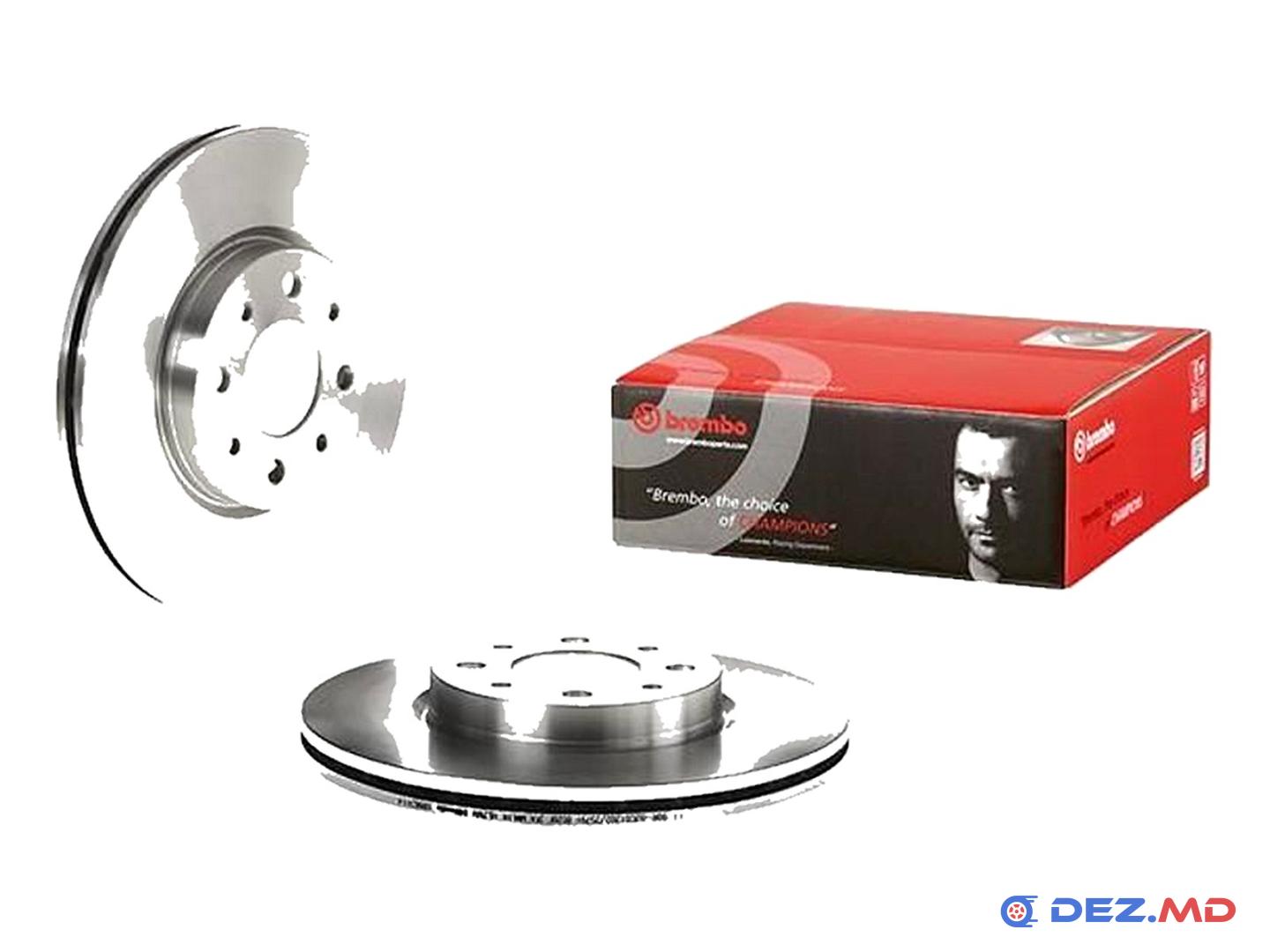 Тормозной диск передний Fiat Doblo 1.9D 01- 257x20 | BREMBO, новый