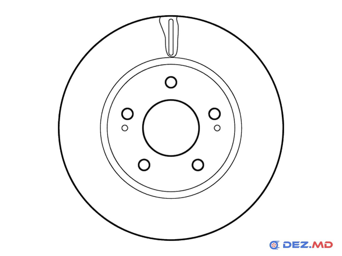 Тормозной диск передний Mitsubishi Lancer 08- 276x26 | JURID, новый
