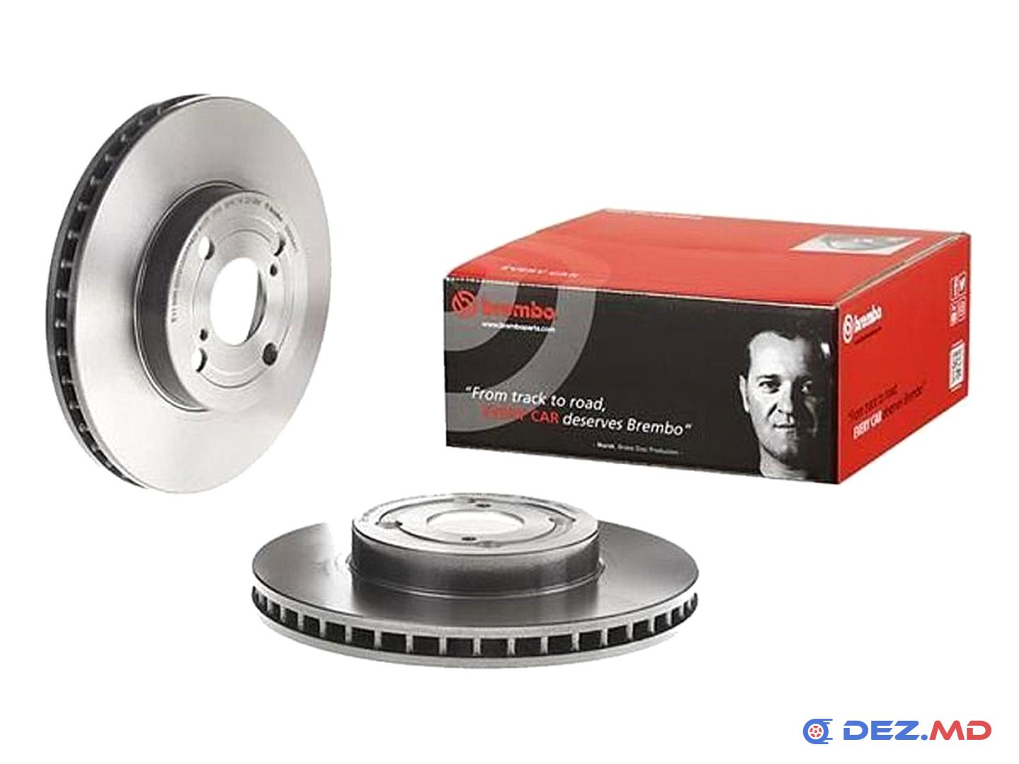 Тормозной диск передний Toyota Corolla 02- 255x25 | BREMBO, новый