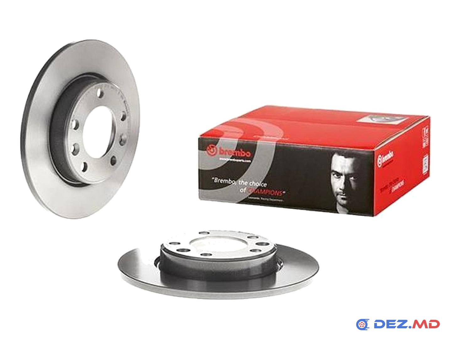 Тормозной диск передний Peugeot 308 13- 249x10 | BREMBO, новый