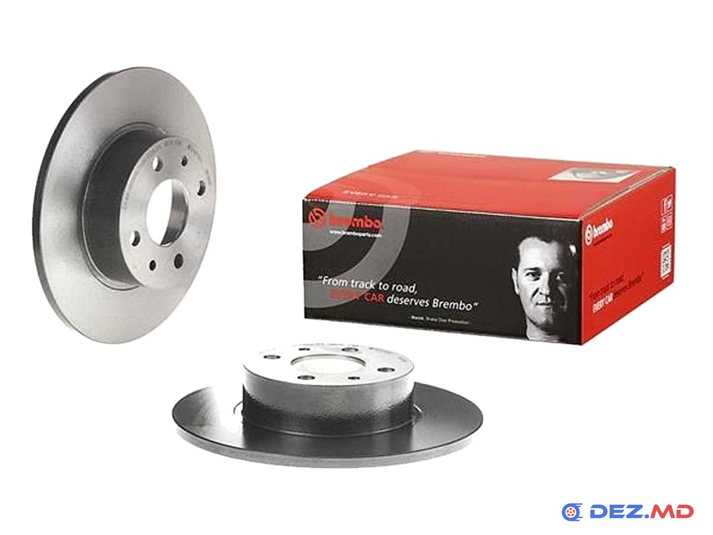 Тормозной диск задний Fiat Bravo II 07- 251x10 | BREMBO, новый