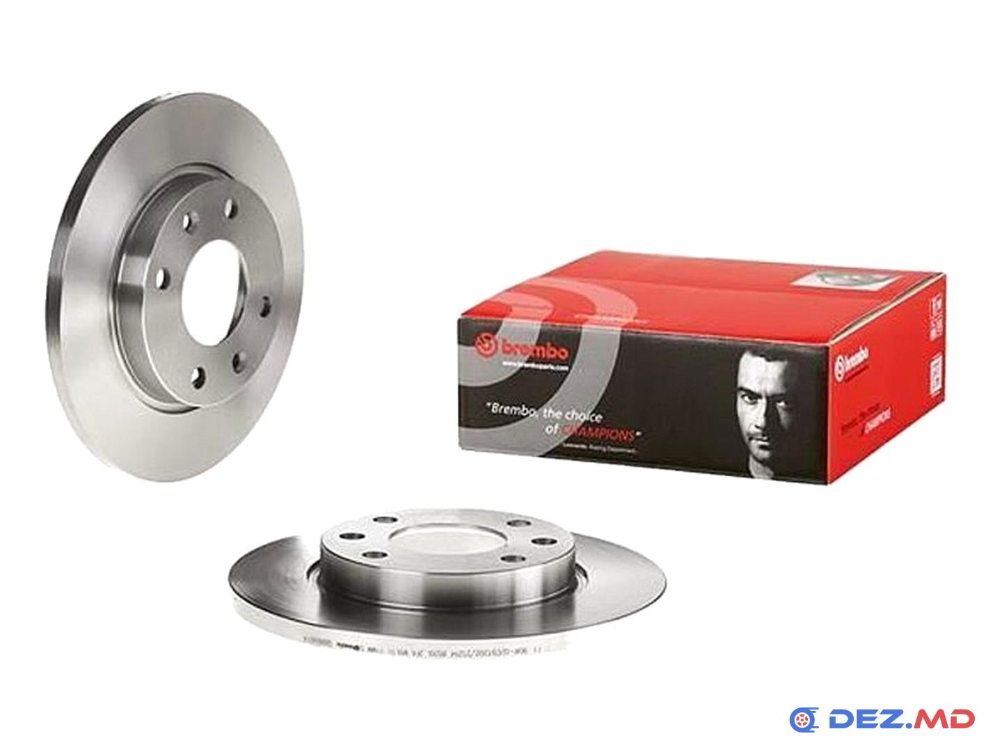Тормозной диск передний Peugeot 206 02-12 247x13 | BREMBO, новый