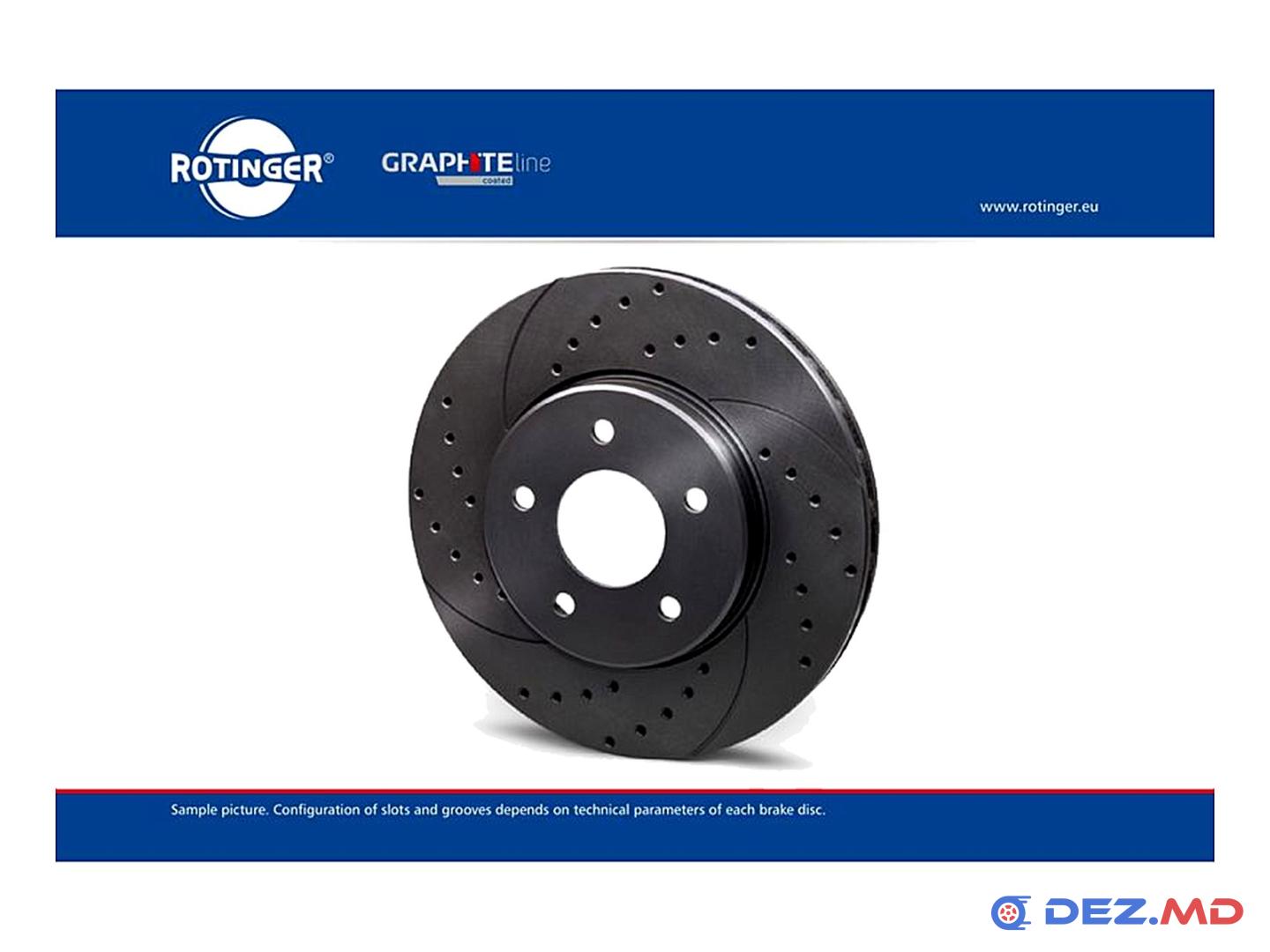 Тормозной диск передний Volvo 850-960;V70;S70 ; Ventilated 279x26 GRAPHITE LINE TUNING | ROTINGER, новый