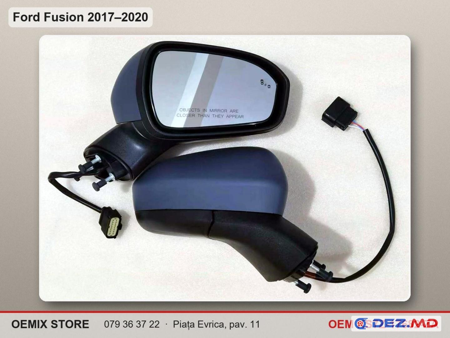 KS7Z-17682-ZA Зеркало правое (электро, контроль слепых зон, 5 pin) для Ford Fusion (рестайлинг 2017+)
