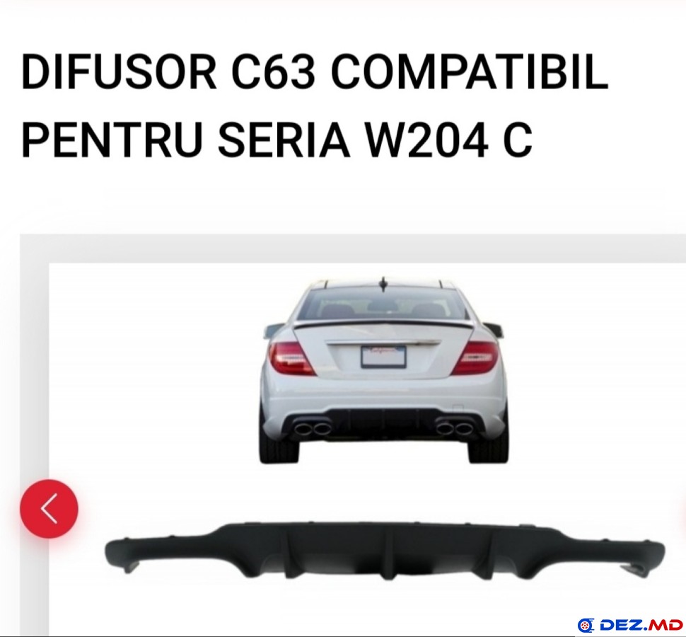 Bara spate, Difuzor bara spate, Mercedes-Benz C-W204 (2007-2014)