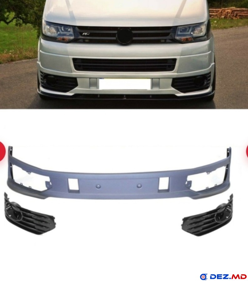 Бампер передний, Решётка /накладка бампера, VW Transporter T6 (2015-2020)