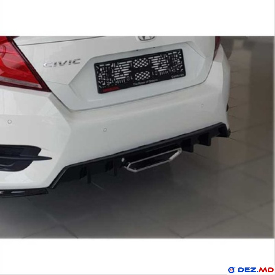 Бампер задний, Диффузор бампера, Honda Civic (2016-2021)