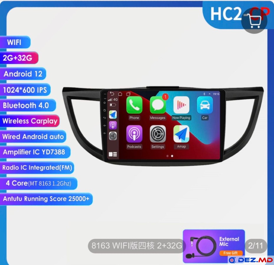 Автозвук / автоакустика, Мониторы GPS / NAVI /VIDEO, Honda CR-V (2012-2016)