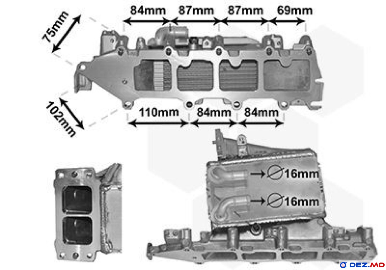 Система подачи воздуха, Коллектор впускной, AUDI A3 (2013-2020) / 04L 129 766 BA
