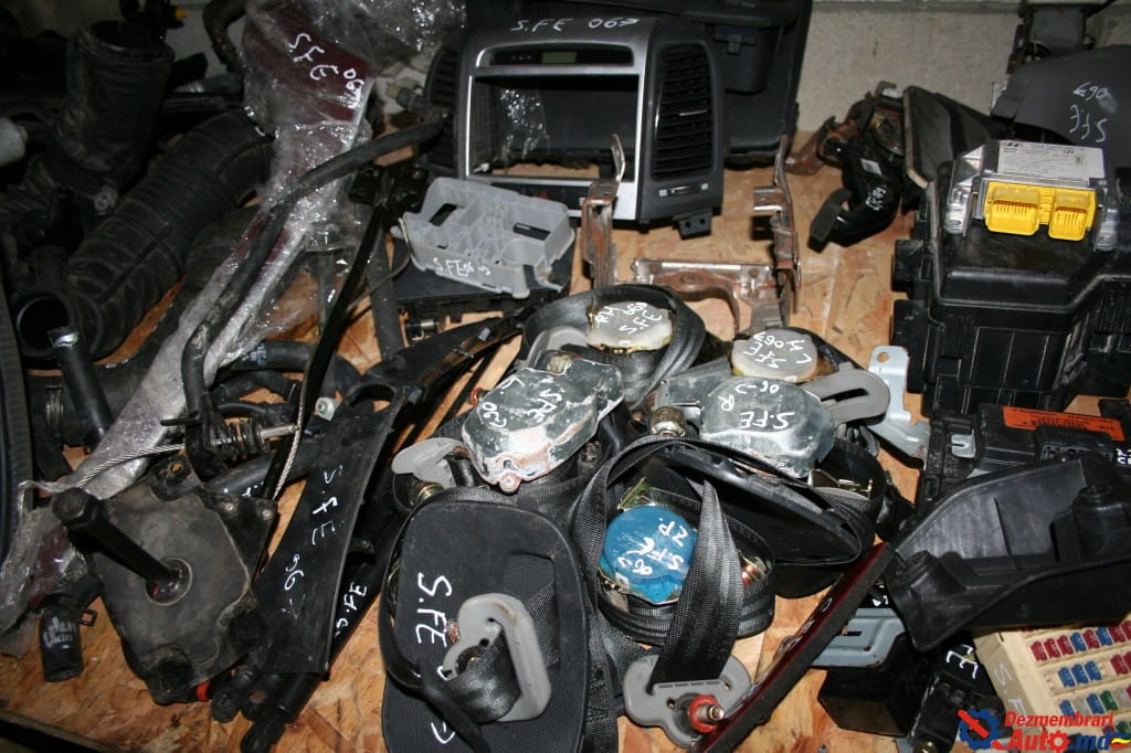 Система безопасности , Ремень безопасности, Hyundai Santa FE (2006-2009)
